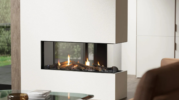 DN1150 LPG Peninsula Fireplace