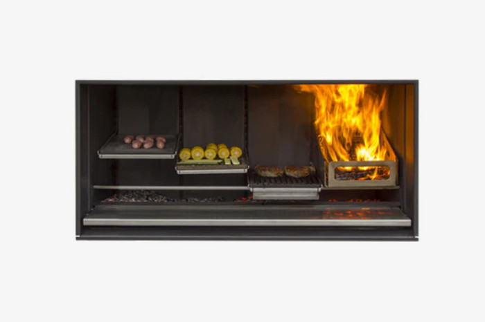 EK1250 Outdoor Wood Fireplace Kitchen