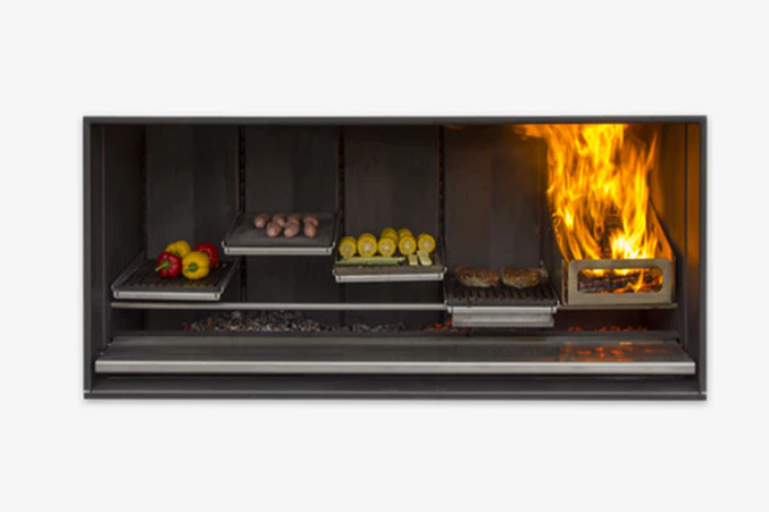 EK1550 Outdoor Wood Fireplace Kitchen