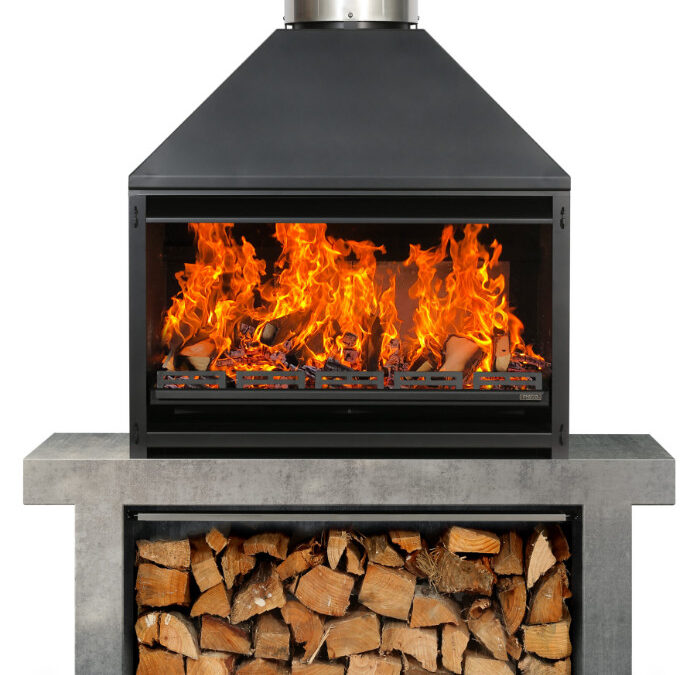 Metro Outdoor 1200 – Freestanding Fire & Flue (3 items)