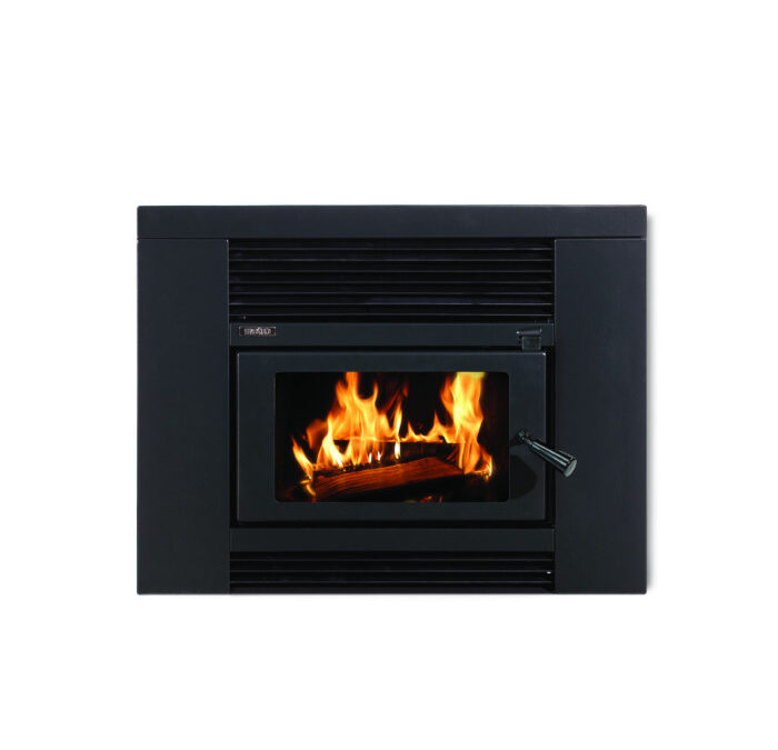 Metro LTD Smart Insert Rural Firebox & HT Metallic Black Fascia