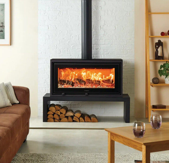 Studio 2 Direct-Air Freestanding Rural Wood Fire and Starter Ring