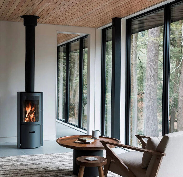 30 Compact 3 Door Freestanding Wood Fire