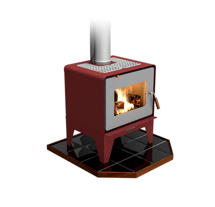 Flare Leg Base in Red Brown