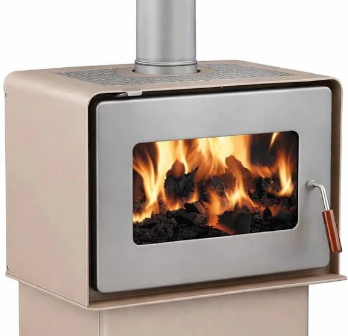 Flare Pedestal in Metallic Brown