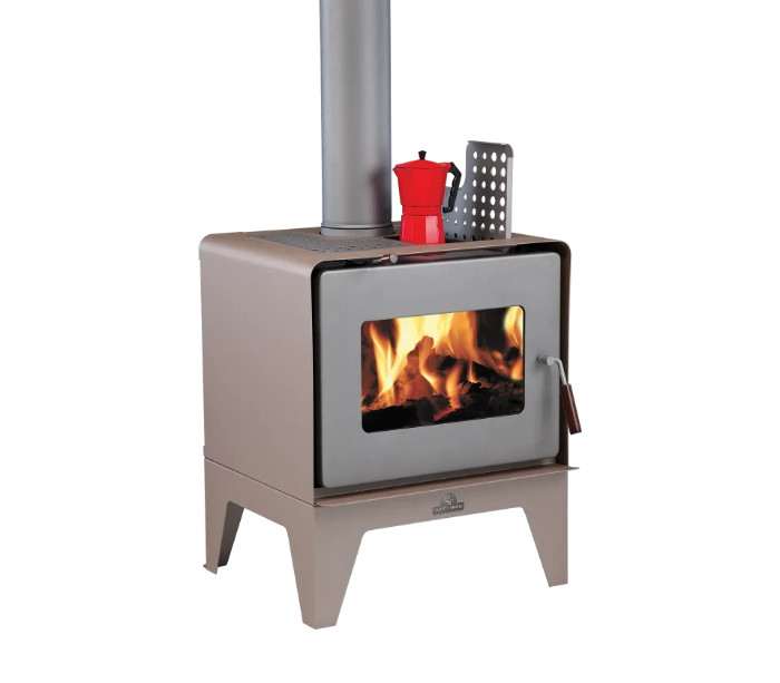 Flare Leg Base in Metallic Brown