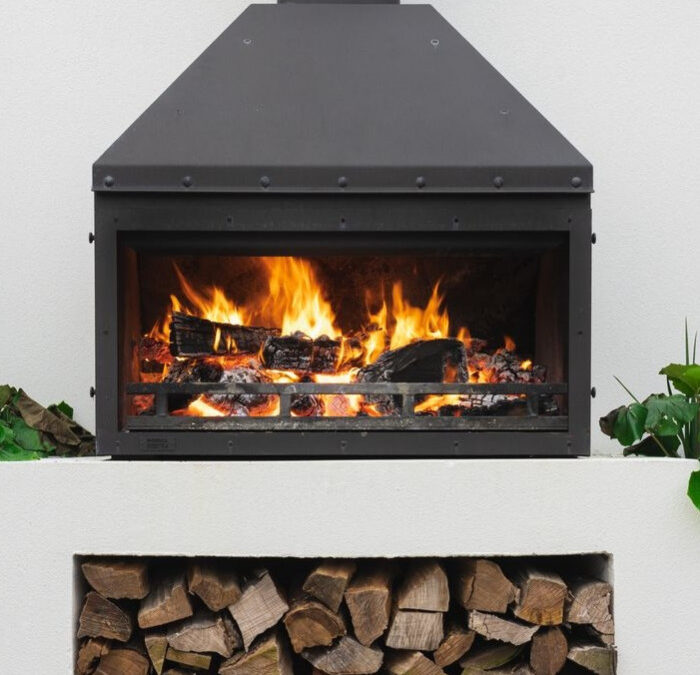 Denva Freestanding Outdoor Fire – Zinc Black