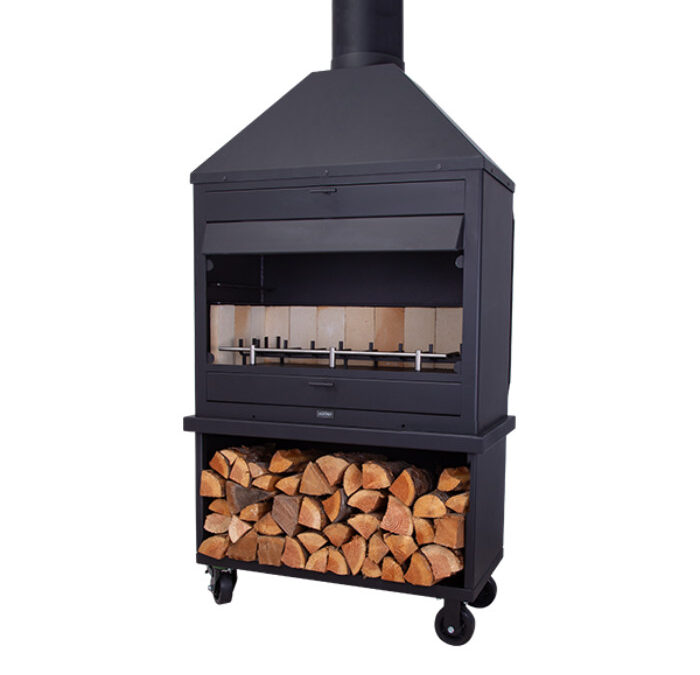 Tekapo Outdoor Fire With Trolley Base